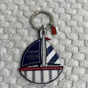 Coach Nautical Sailboat Keychain